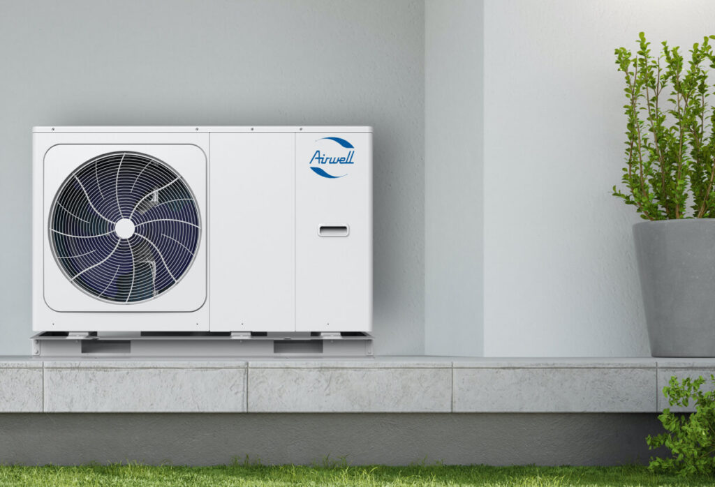 Unité de climatisation Airwell, liée à la rénovation énergétique AD VALIDEM.