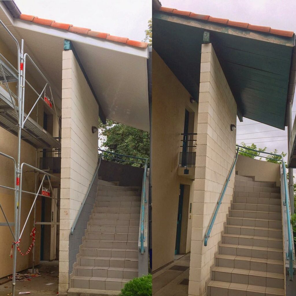 Rénovation Advalidem escalier avant après; Rénovation énergétique Advalidem